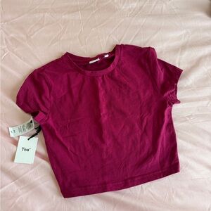 Tina Dark Pink Cropped T-Shirt